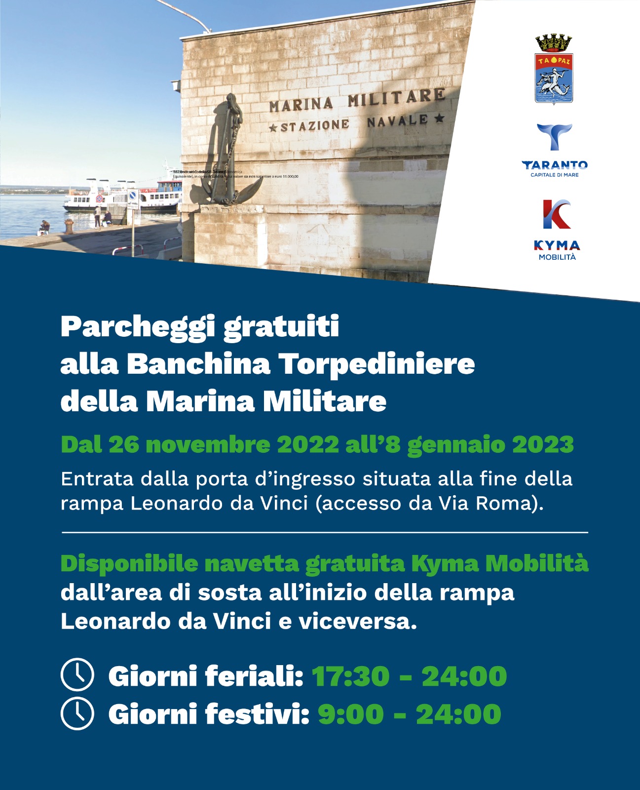 Parcheggi gratuiti